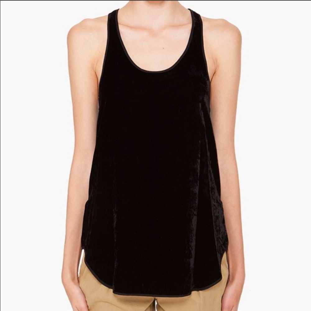 Theory velvet racerback top